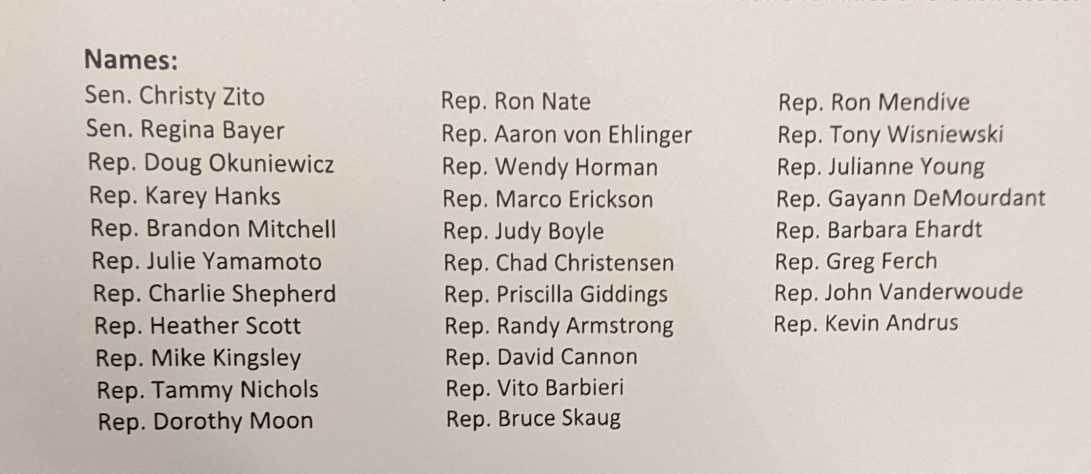 conservative agenda supporters